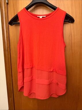 MICHAEL Michael Kors coral Layered Sleeveless Tank